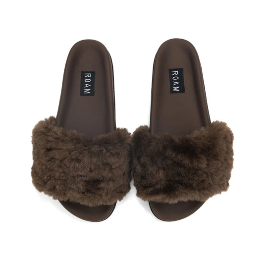 Cloud Shearling Slider Sandal