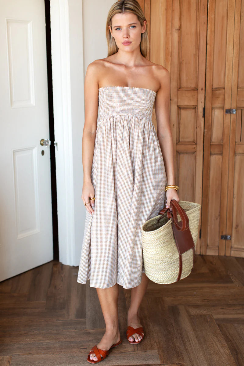 Smocked Maxi Skirt