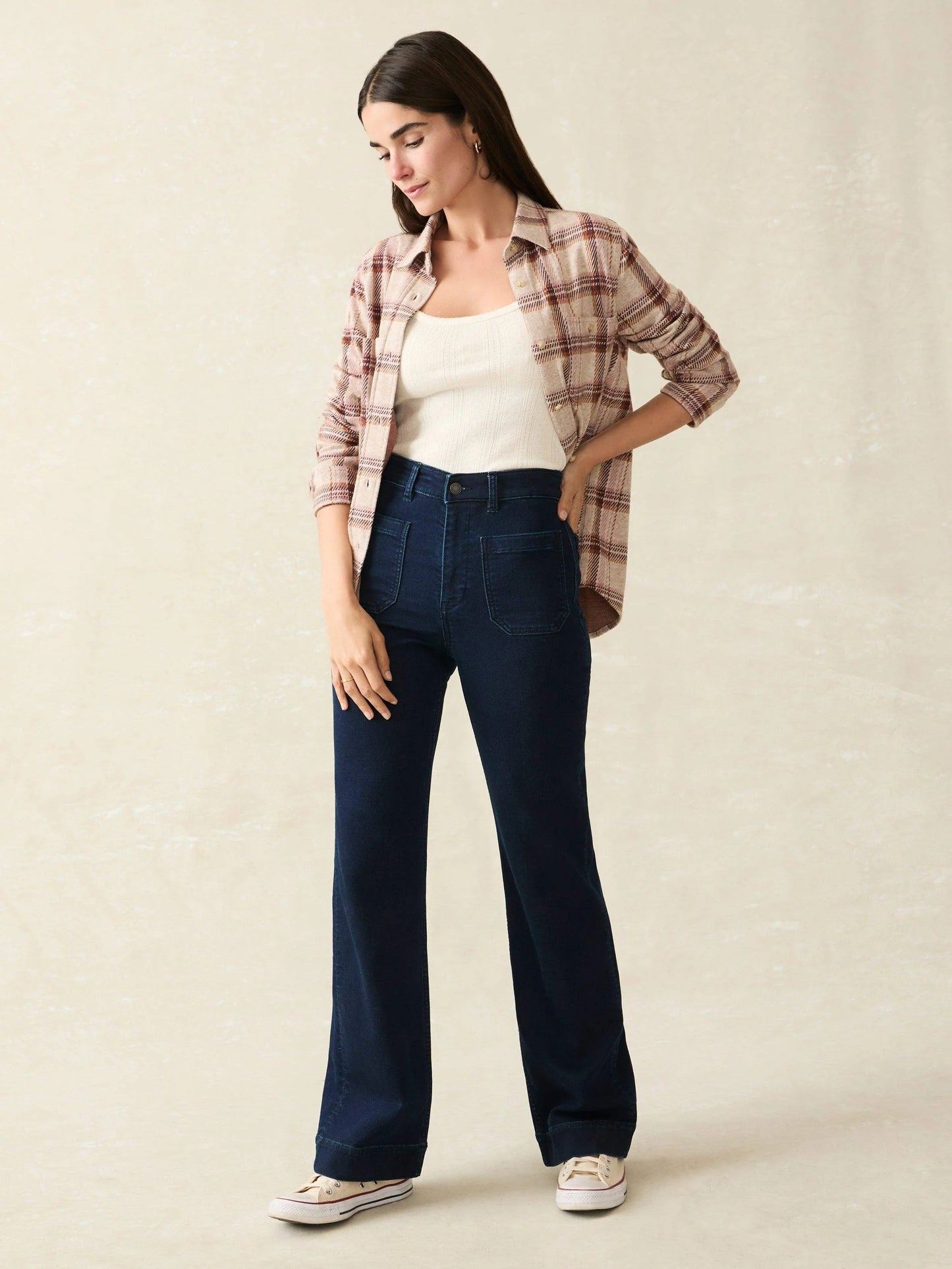 FINAL SALE - Stretch Terry Patch Pocket Pant