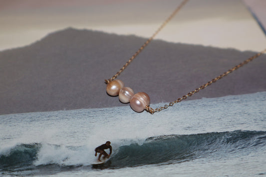 Freshwater Pearl Trio Necklace