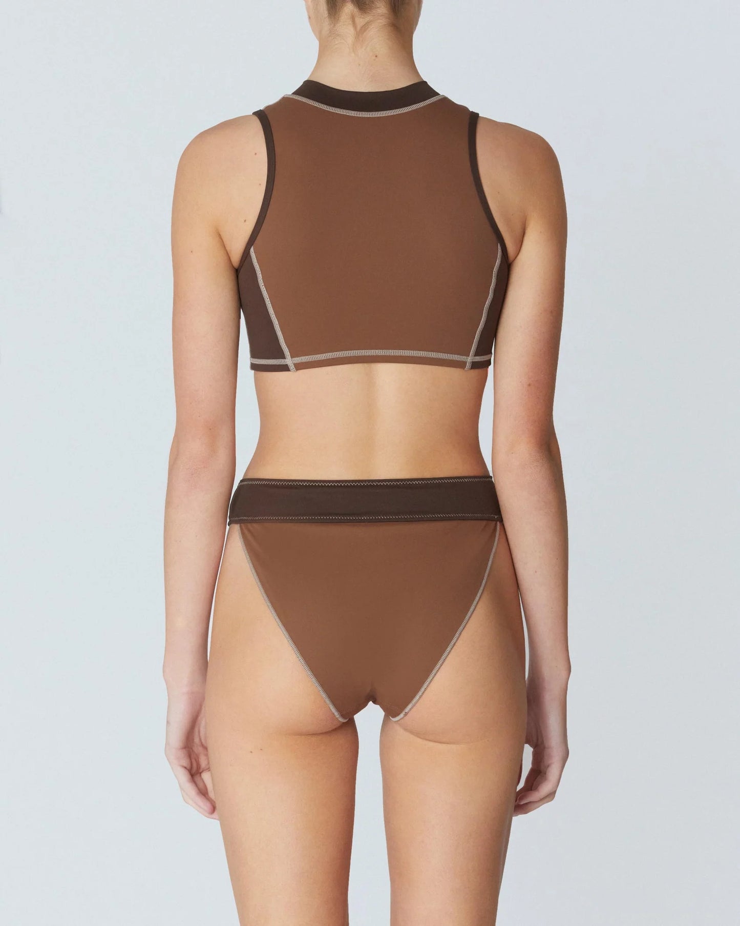 The Contour Zip Crop Top