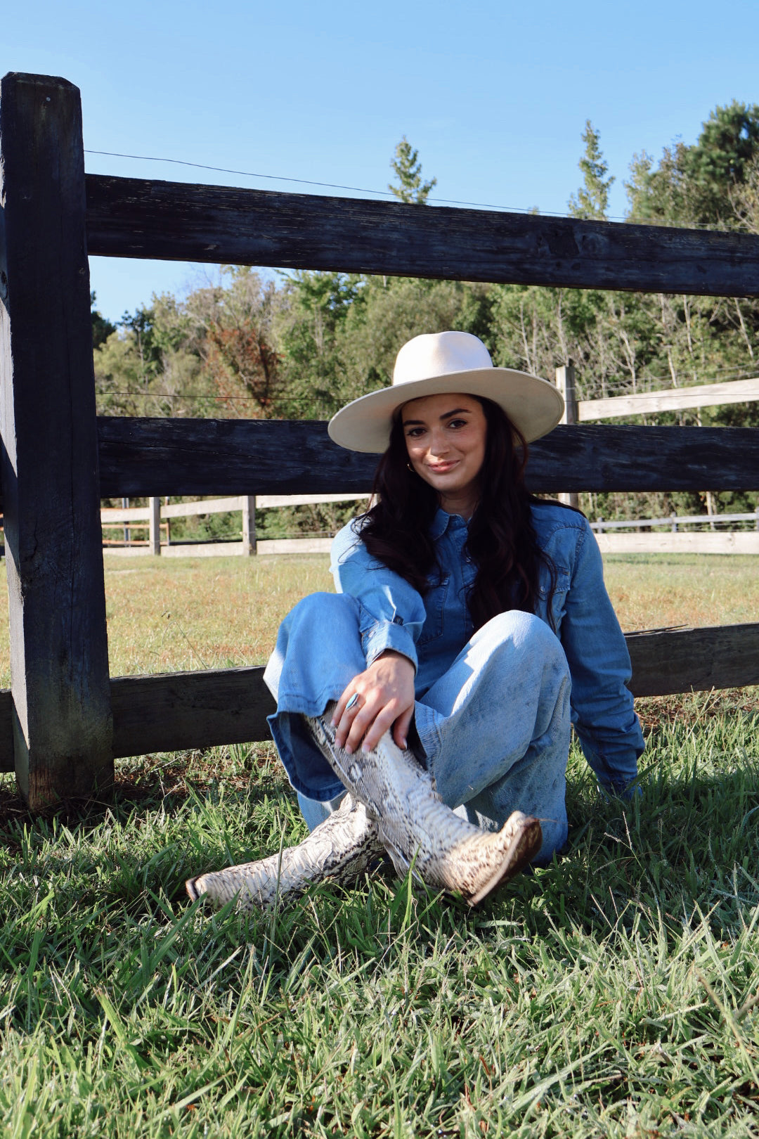 Stonewashed Denim Classic Western Shirt