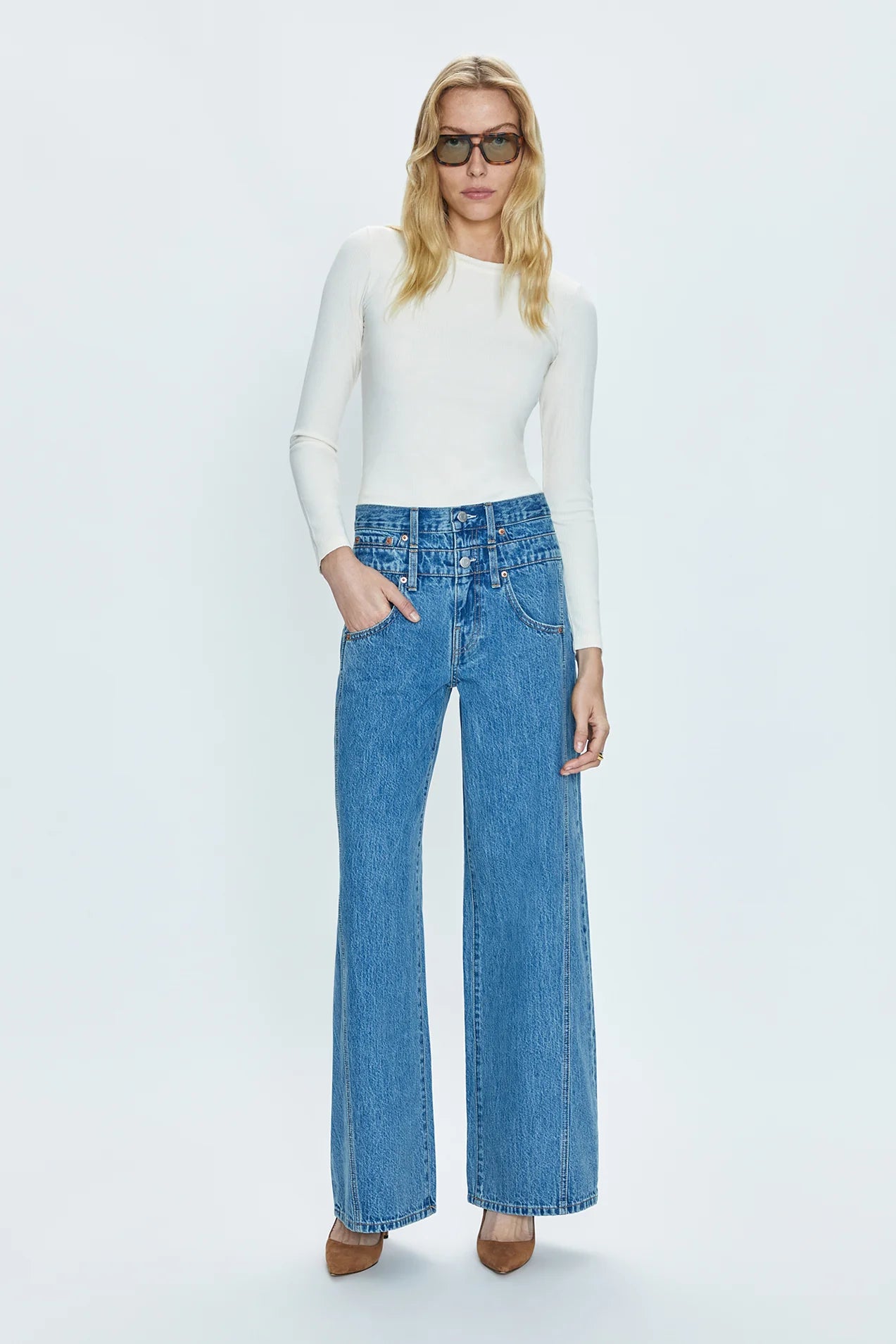 Caleb High Rise Stacked Waist