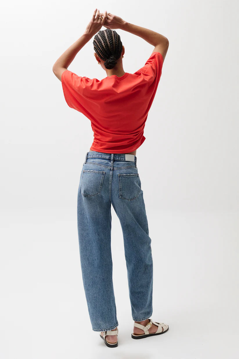Wes High Rise Barrel Jeans
