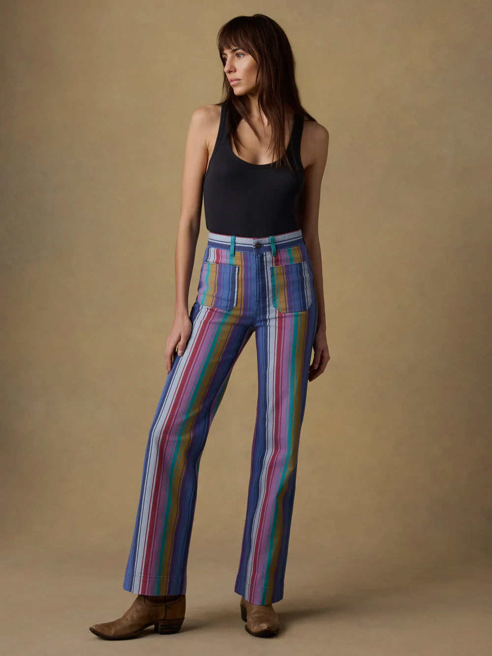 FINAL SALE - Sunset Denim Patch Pocket Pant