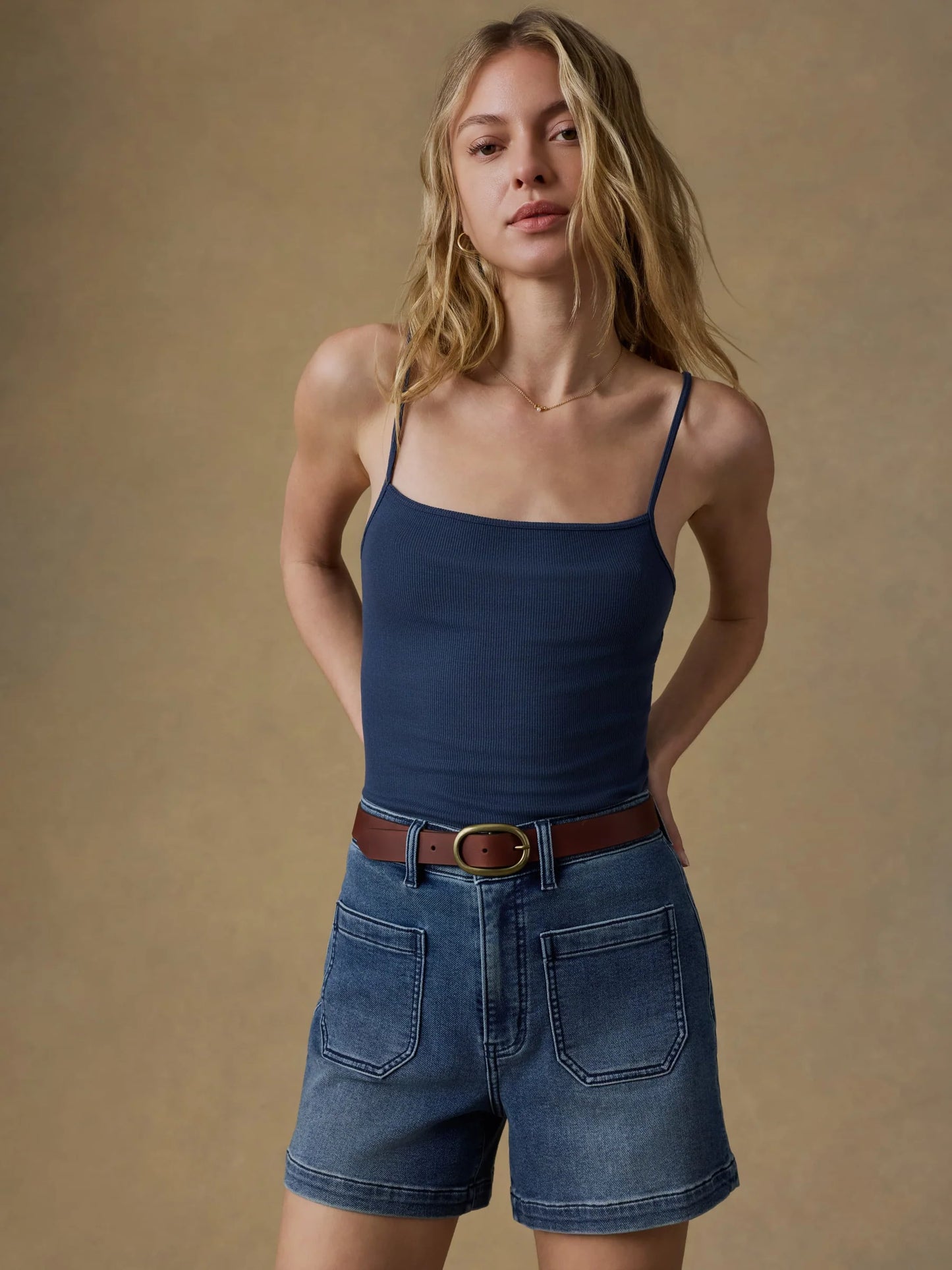 Stretch Terry Patch Pocket Short