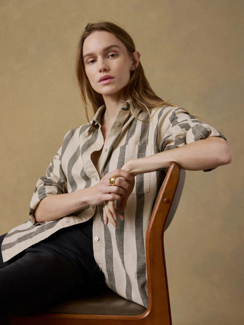 FINAL SALE - Cotton Linen Relaxed Shirt