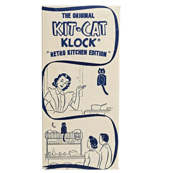 Retro Pink Kitchen Edition Kit-Cat Klock
