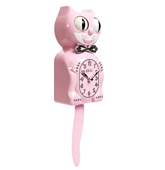 Retro Pink Kitchen Edition Kit-Cat Klock