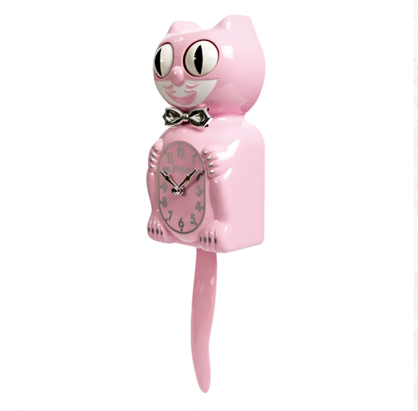 Retro Pink Kitchen Edition Kit-Cat Klock