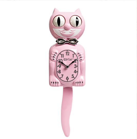 Retro Pink Kitchen Edition Kit-Cat Klock
