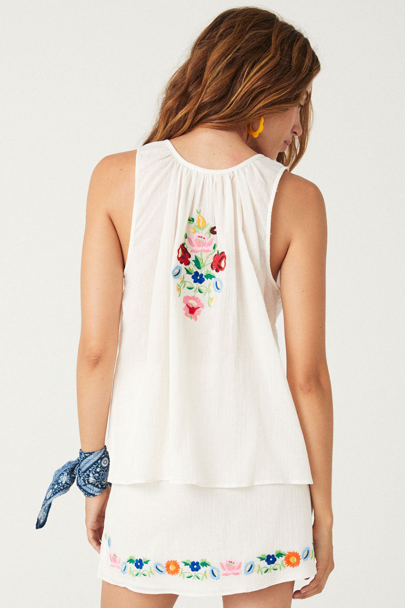 FINAL SALE- Florapaloosa Embroidered Cami