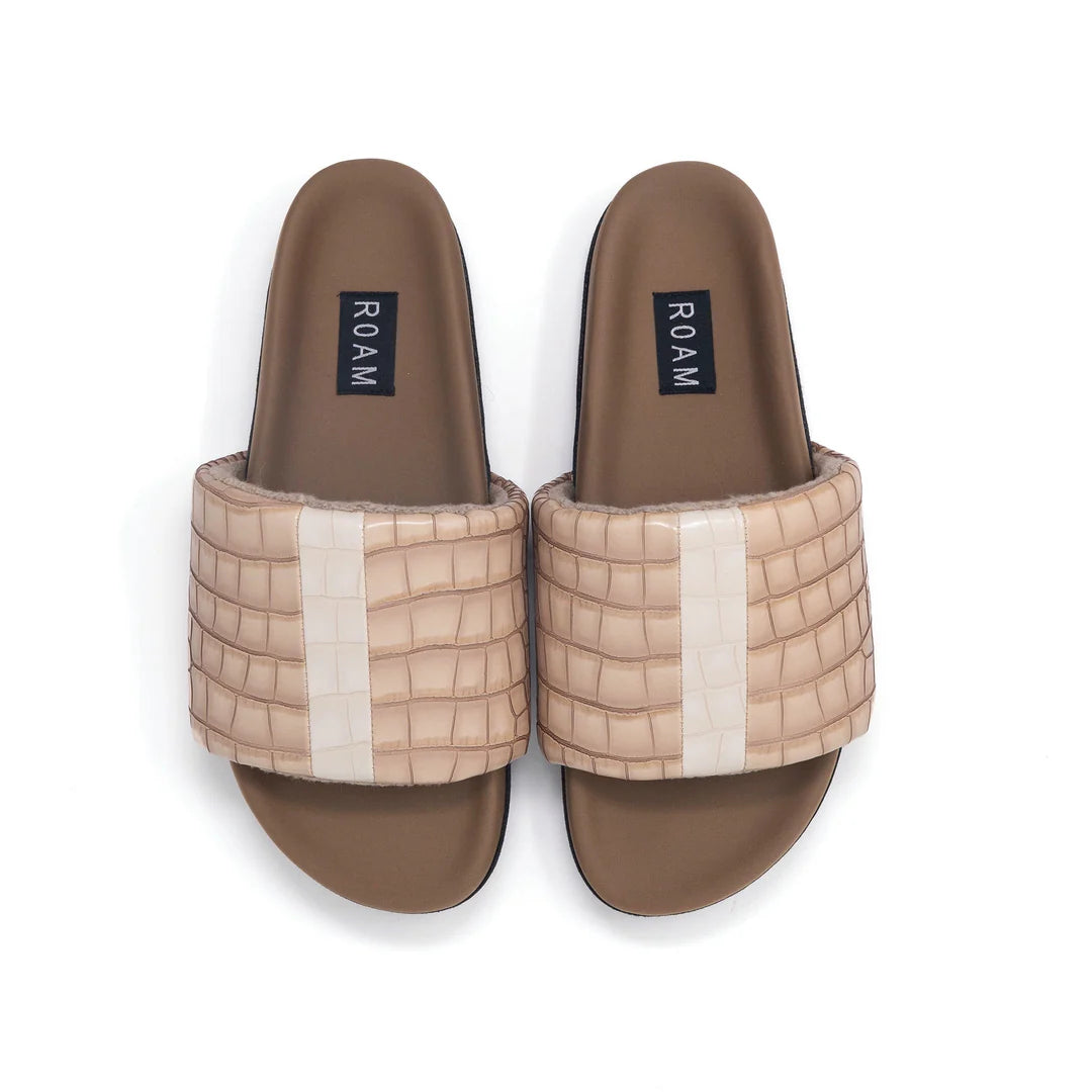 Stripe Crocy Slide