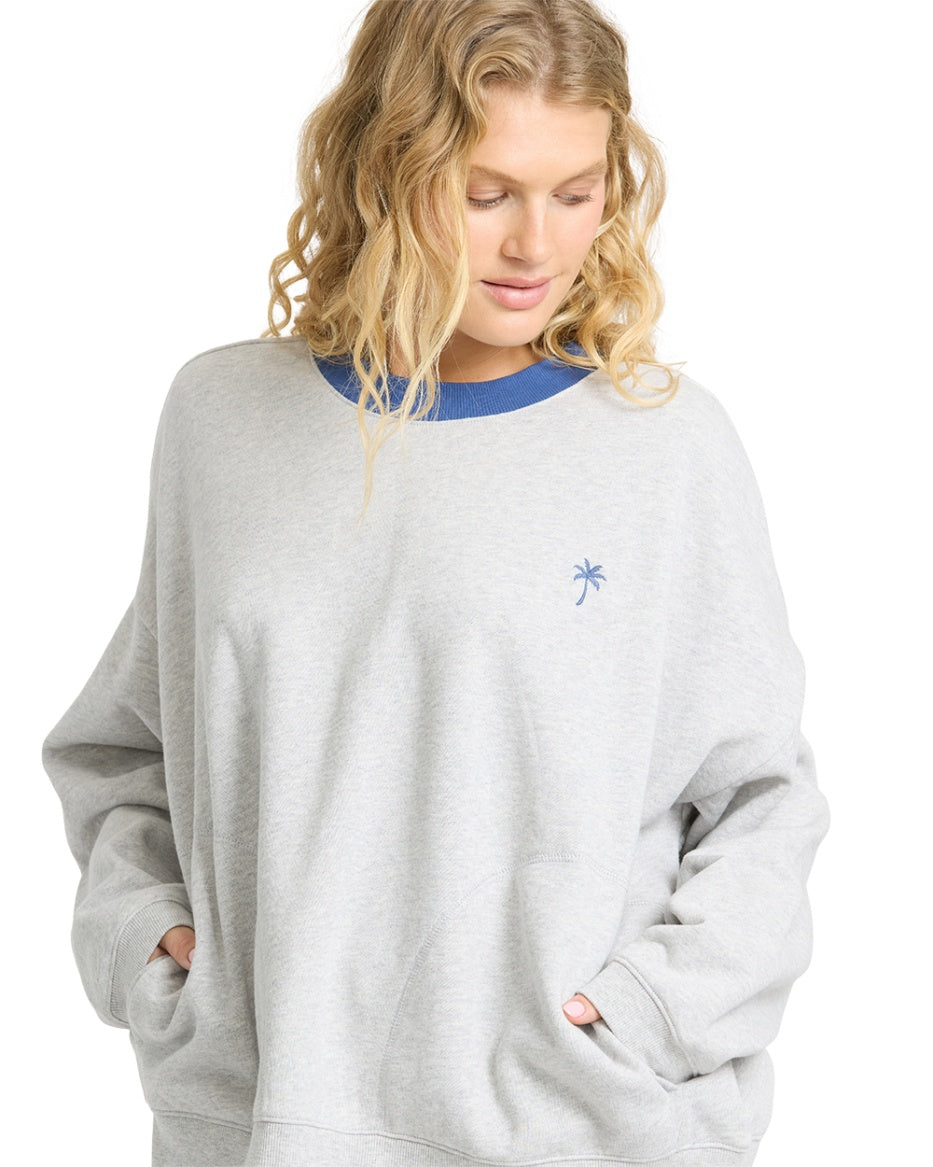 Sunset Palm Crew Fleece