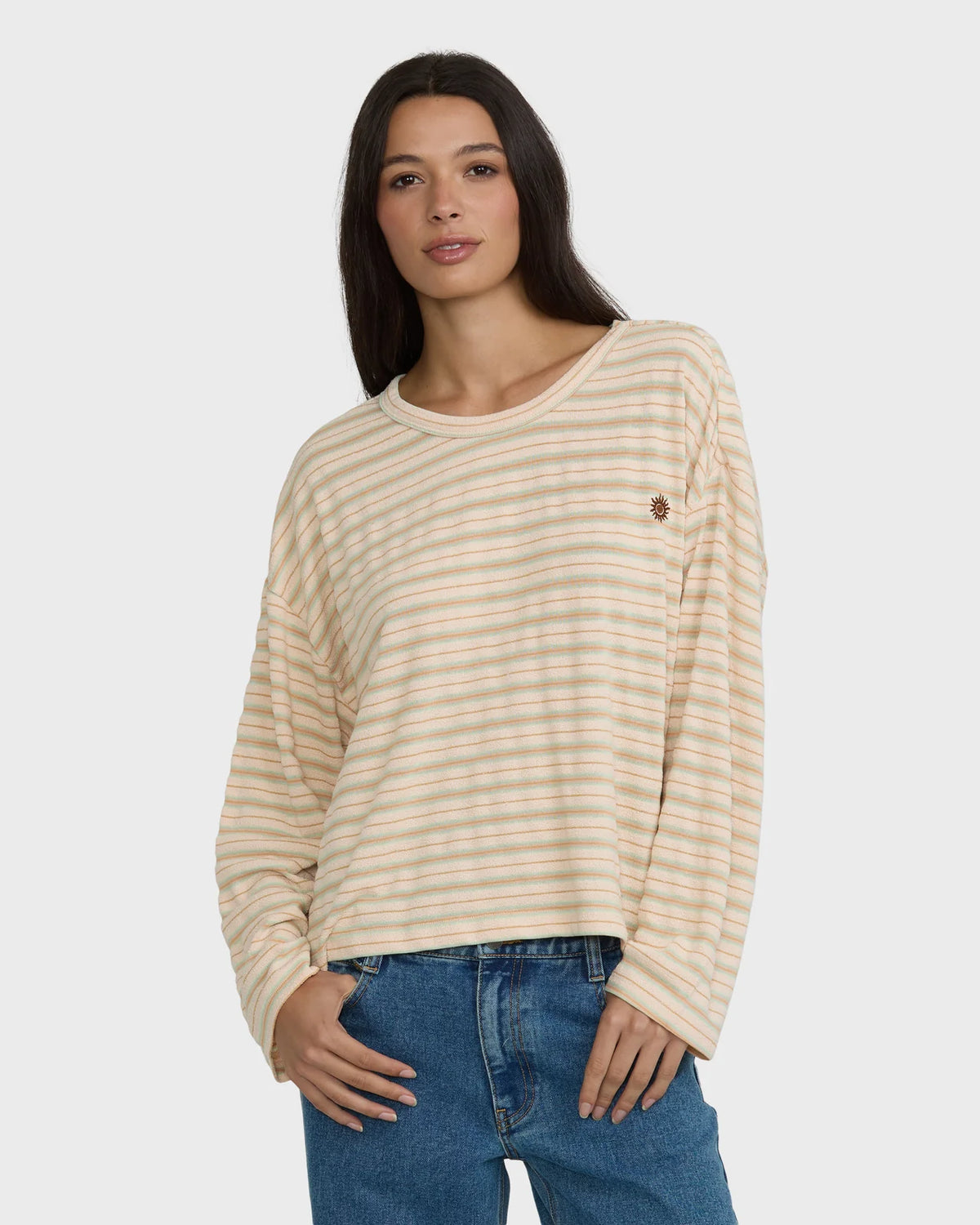 Surf Girl Throw On Long Sleeve Top