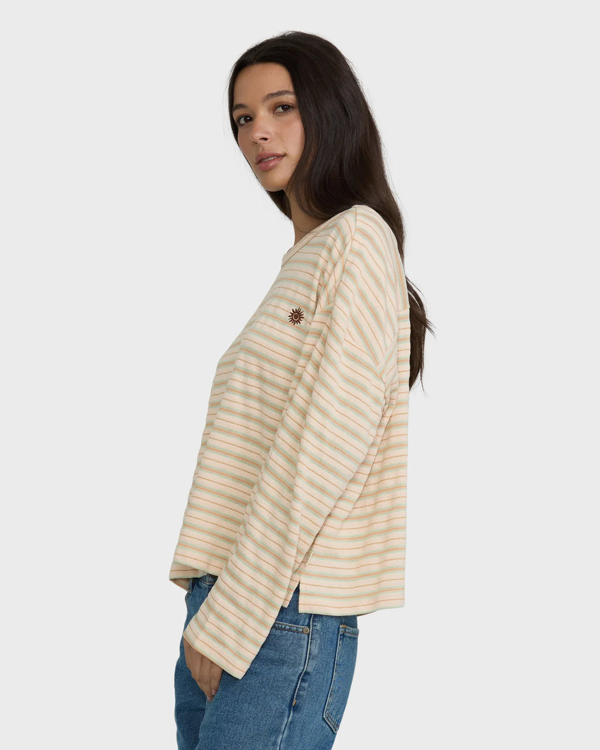 Surf Girl Throw On Long Sleeve Top