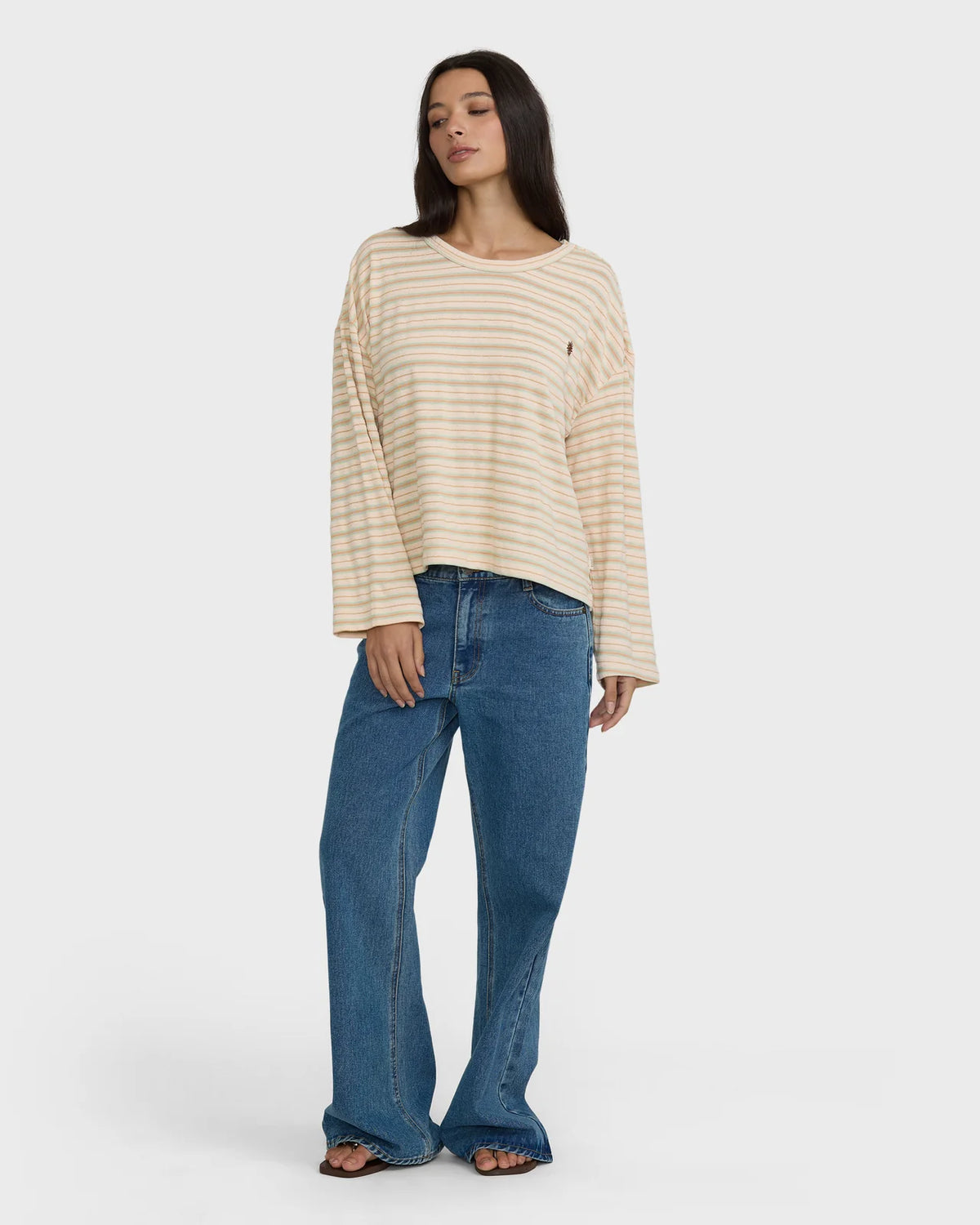 Surf Girl Throw On Long Sleeve Top