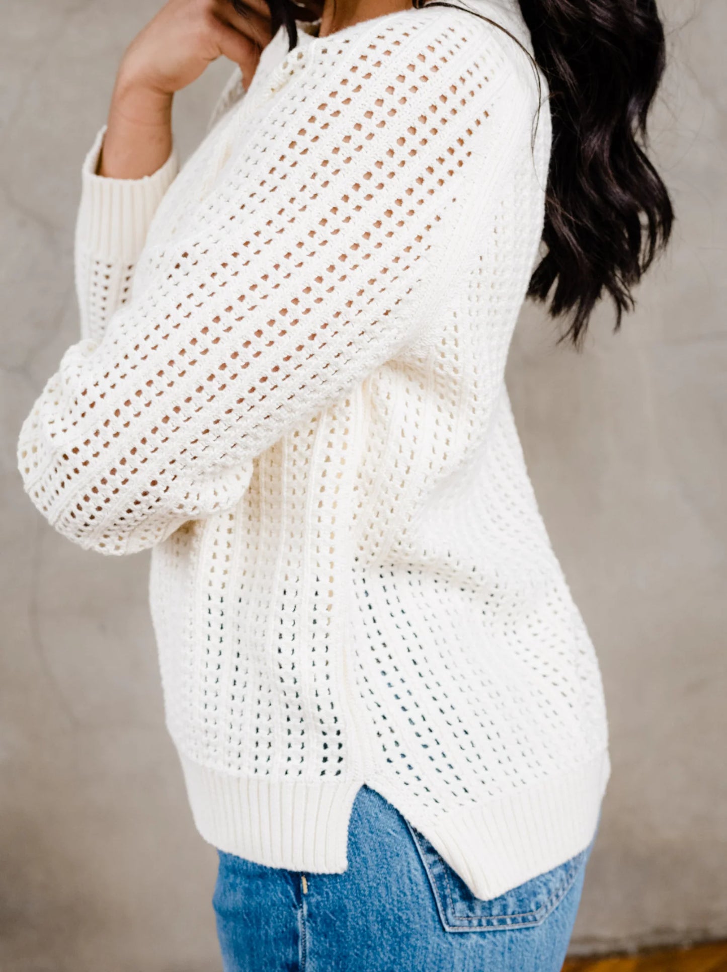 Taylor Mesh Sweater