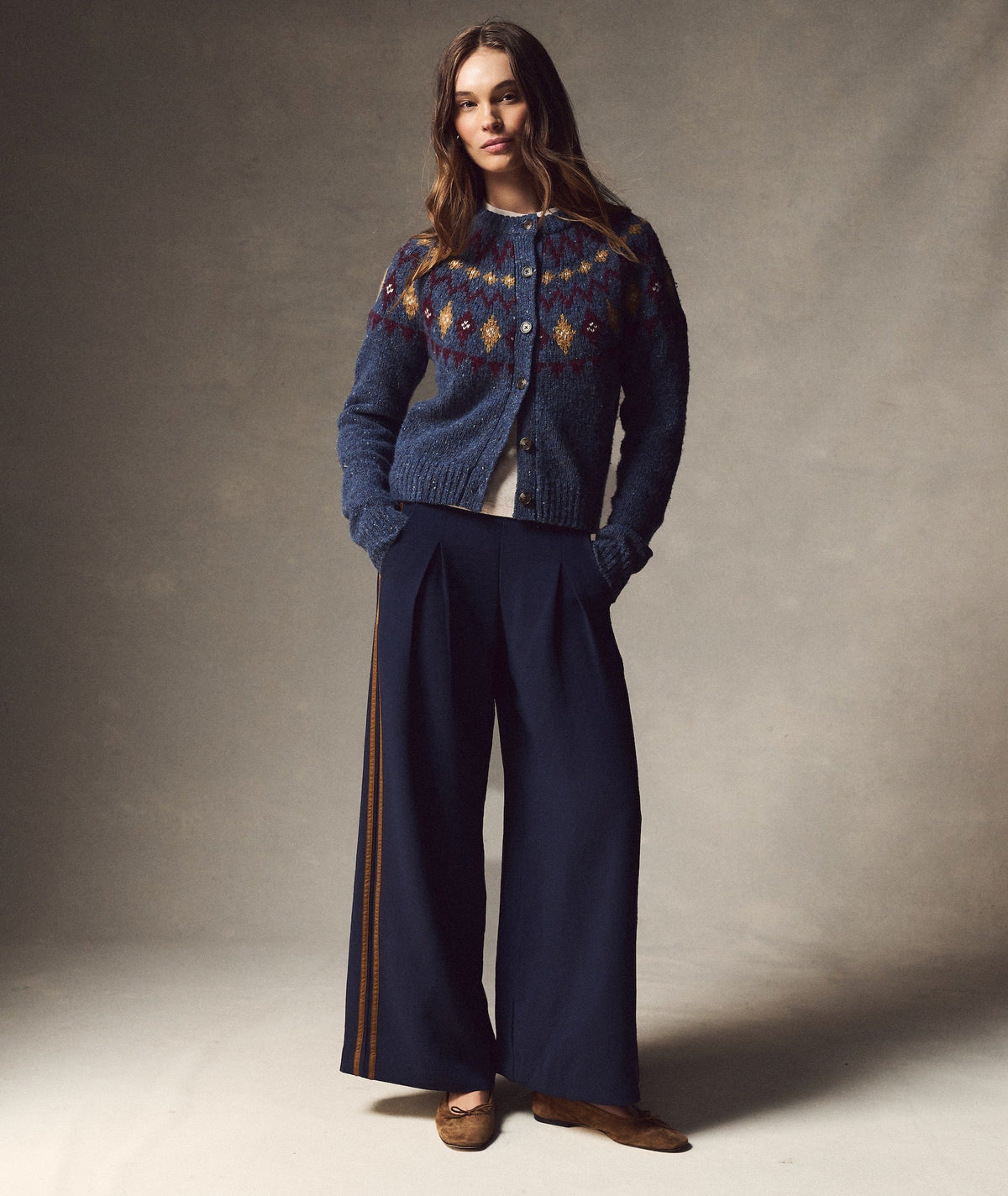 Allison Pleated Wide Leg Trouser