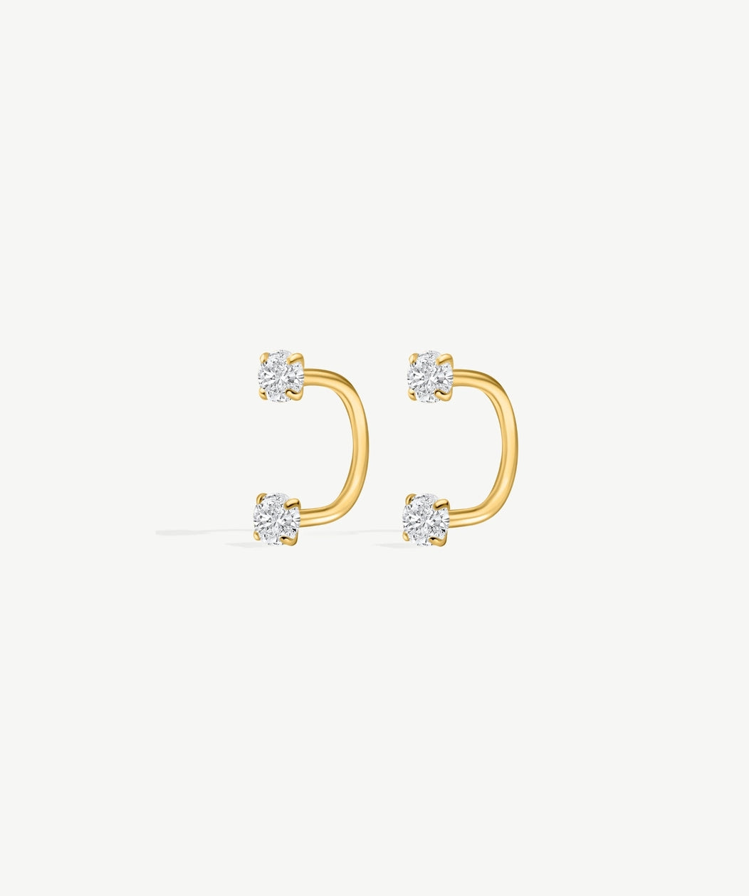 Bold Arc Hoop Earrings- 7mm