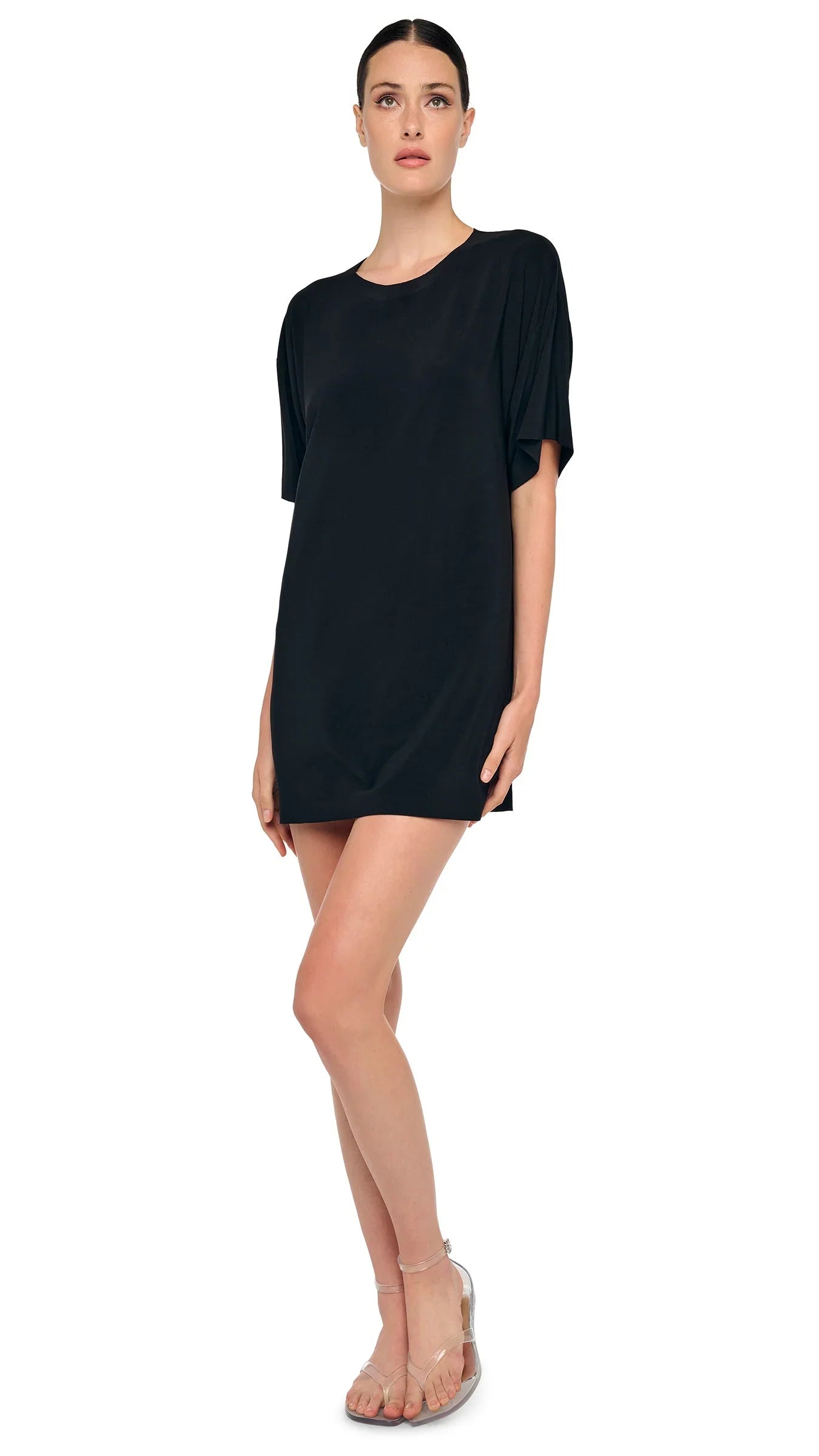Short Sleeve Boxy Mini Dress