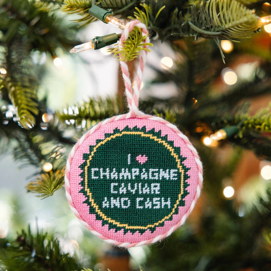 Caviar Cash - Needlepoint Ornament