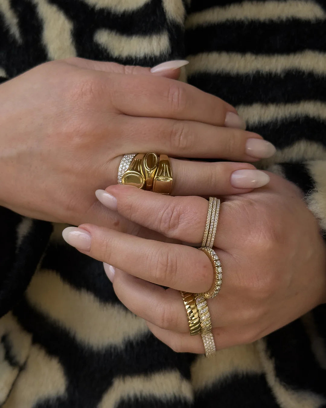 The Classic Pave Bands Set
