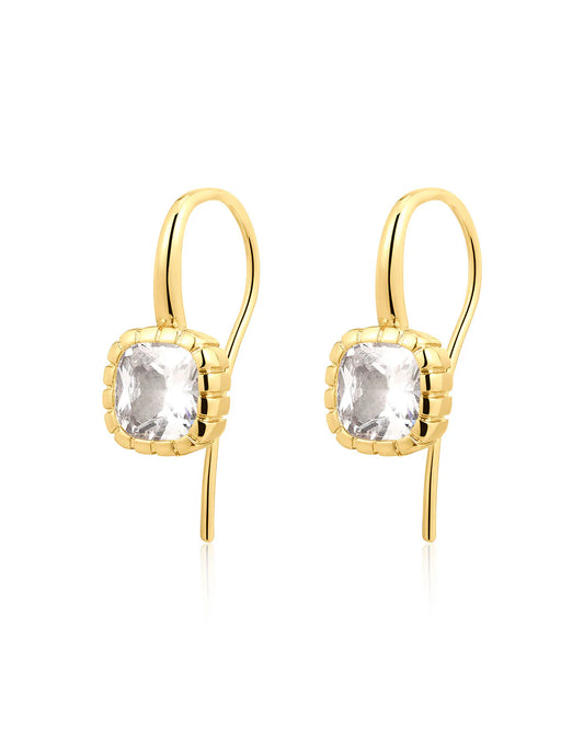 The Classique Cushion Hook Earrings