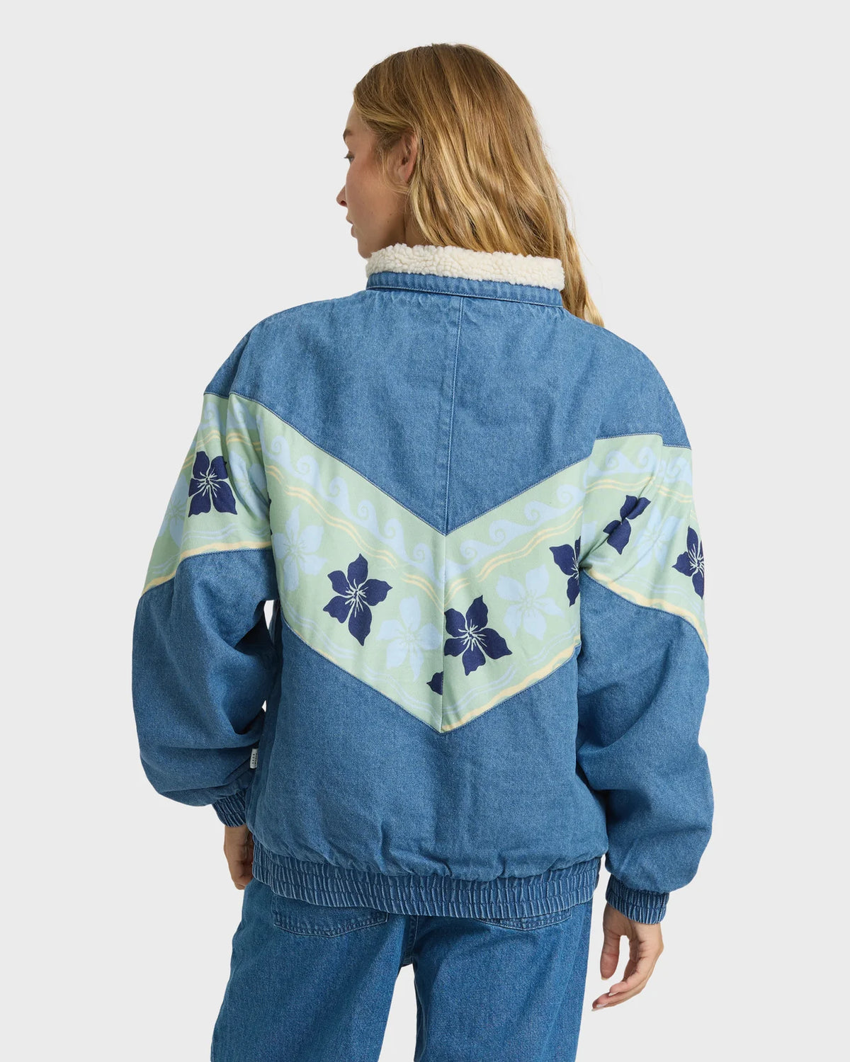 Surfs Call Fleece Lined Denim Jacket