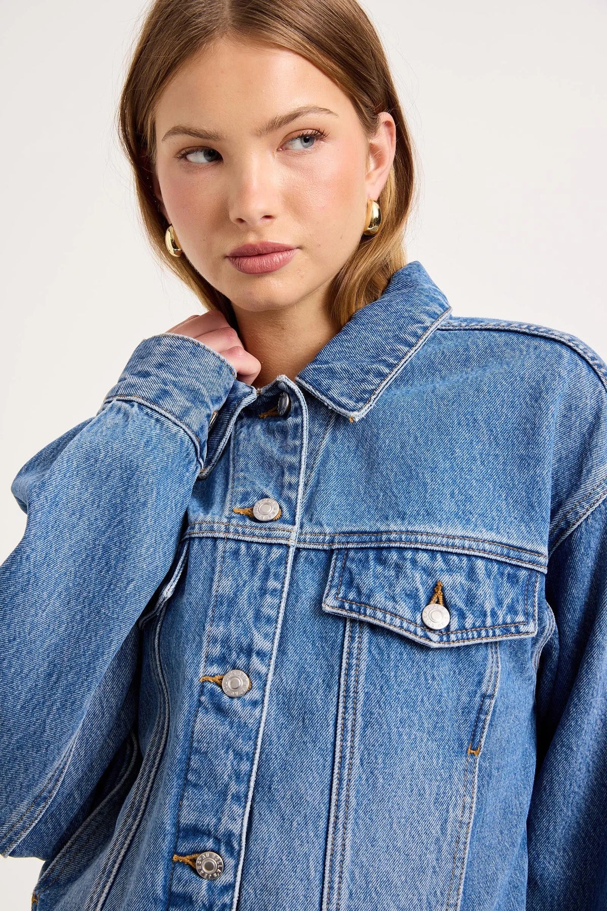 Denim Swing Jacket