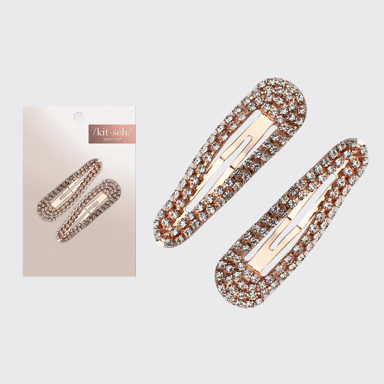 Mini Rhinestone Snap Clips