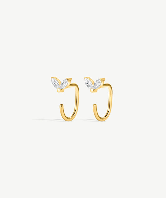 Duo Marquise Open Hoop