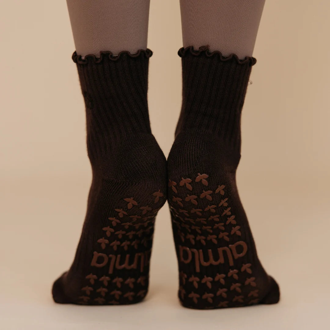The Espresso Grip Sock