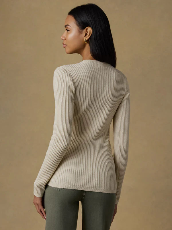 Miramar Linen Crewneck Cardigan