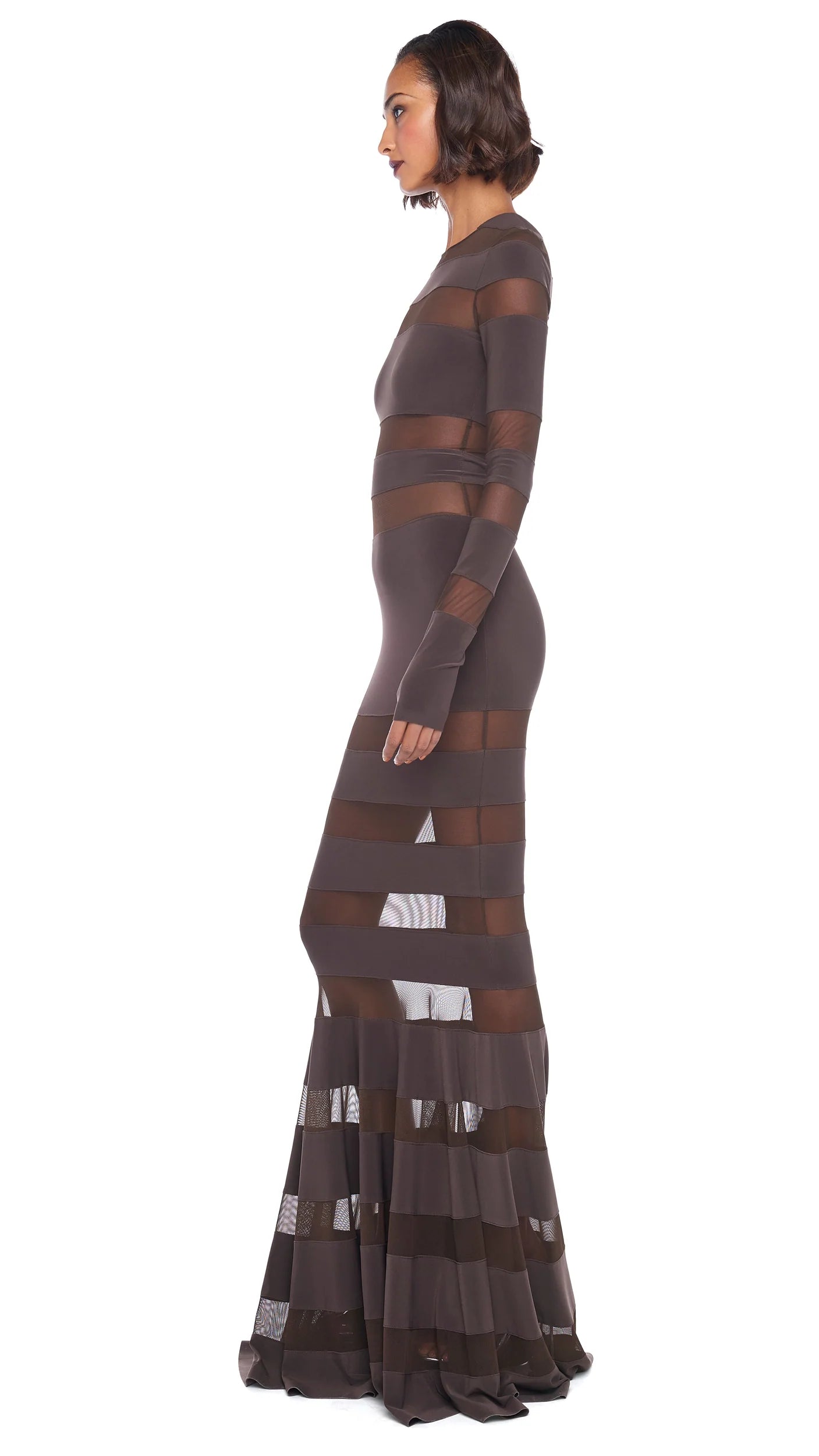 Spliced Dress Fishtail Gown