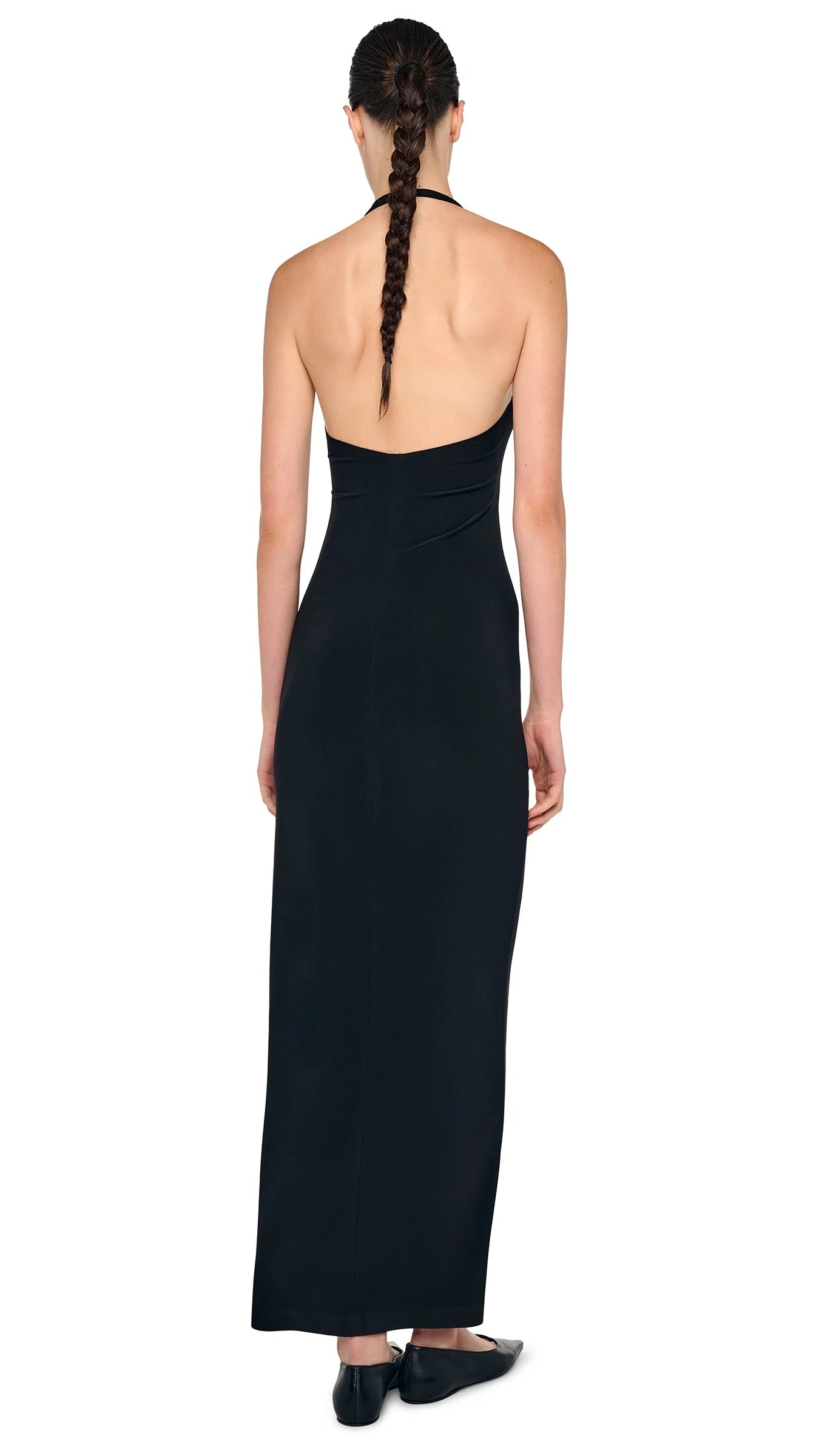 Halter Long Dress with Side Slit