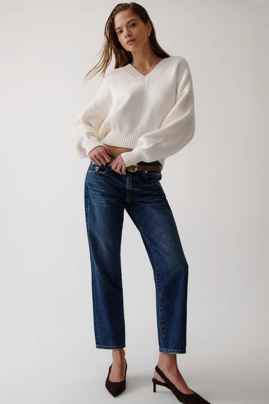 Issa Mid Rise Relaxed Straight Jean