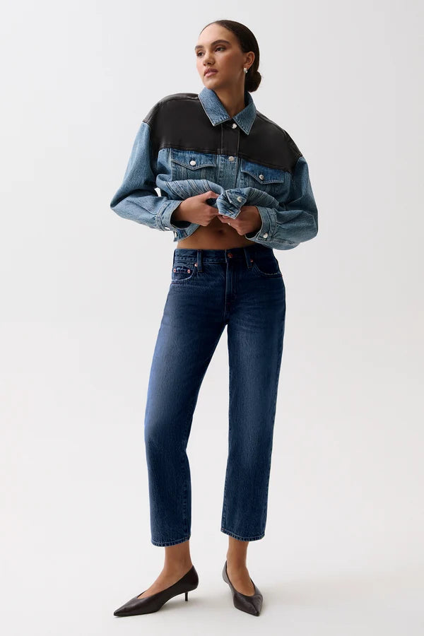 Issa Mid Rise Relaxed Straight Jean