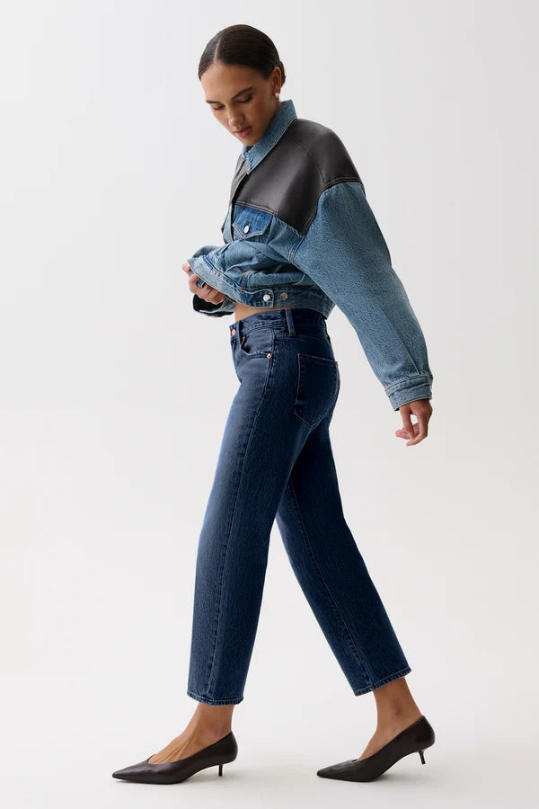 Issa Mid Rise Relaxed Straight Jean