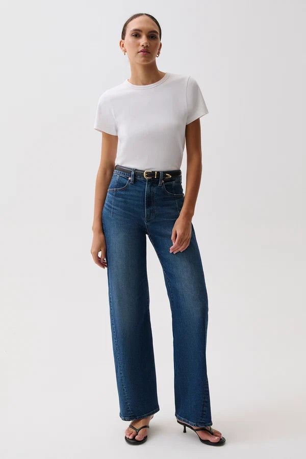 Kyra High Rise Bowed Wide Leg