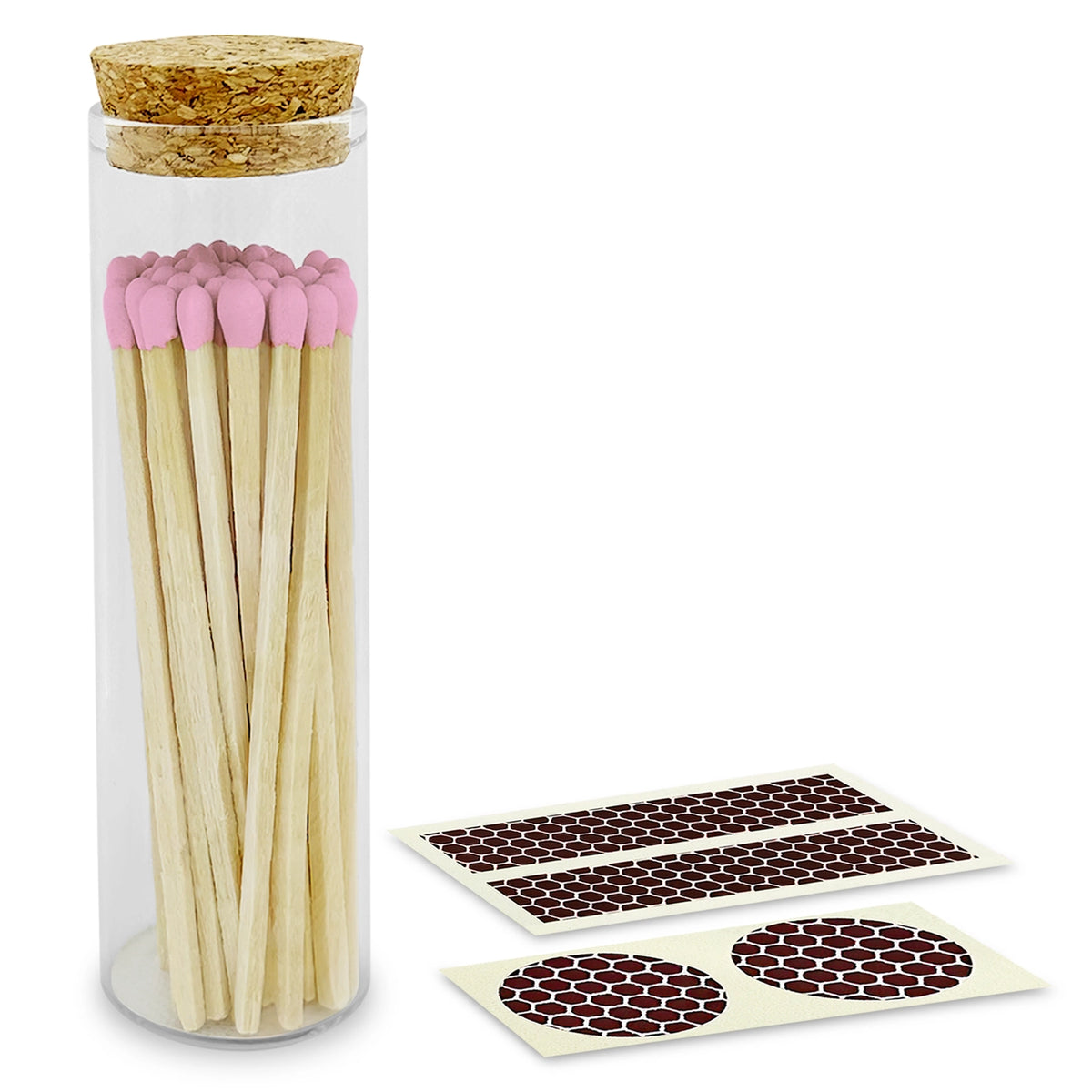 4" Matches in Cork Top Jar