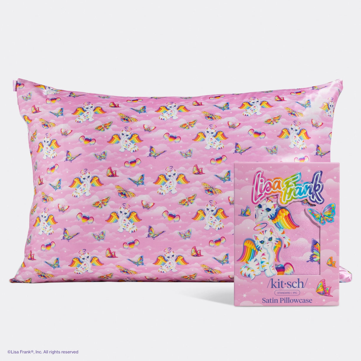Lisa Frank X Kitsch Standard Satin Pillowcase