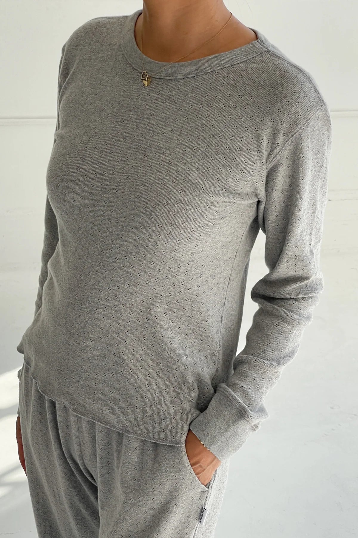 Pointelle Fundamental Tee