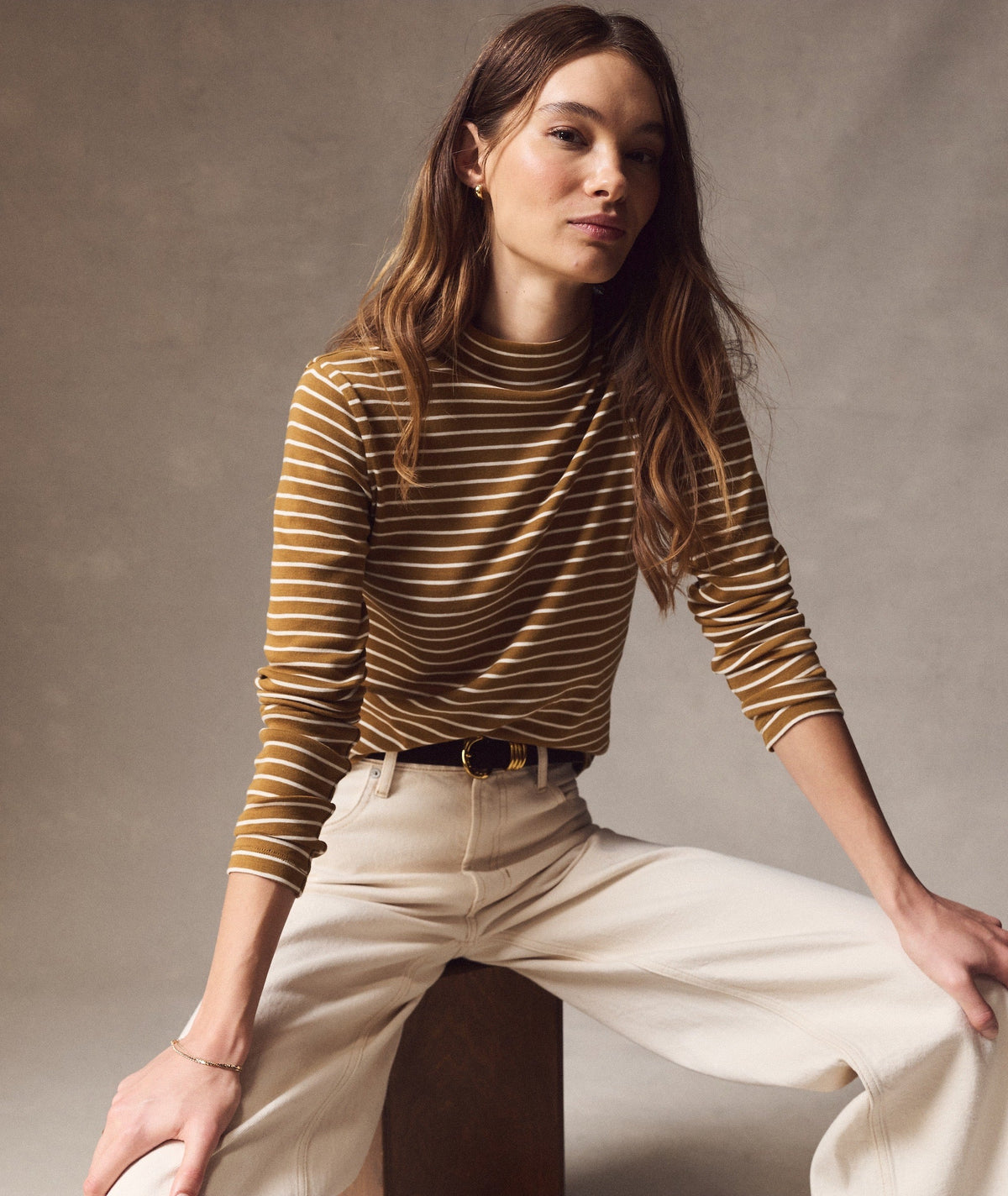 Mini Rib Mock Neck