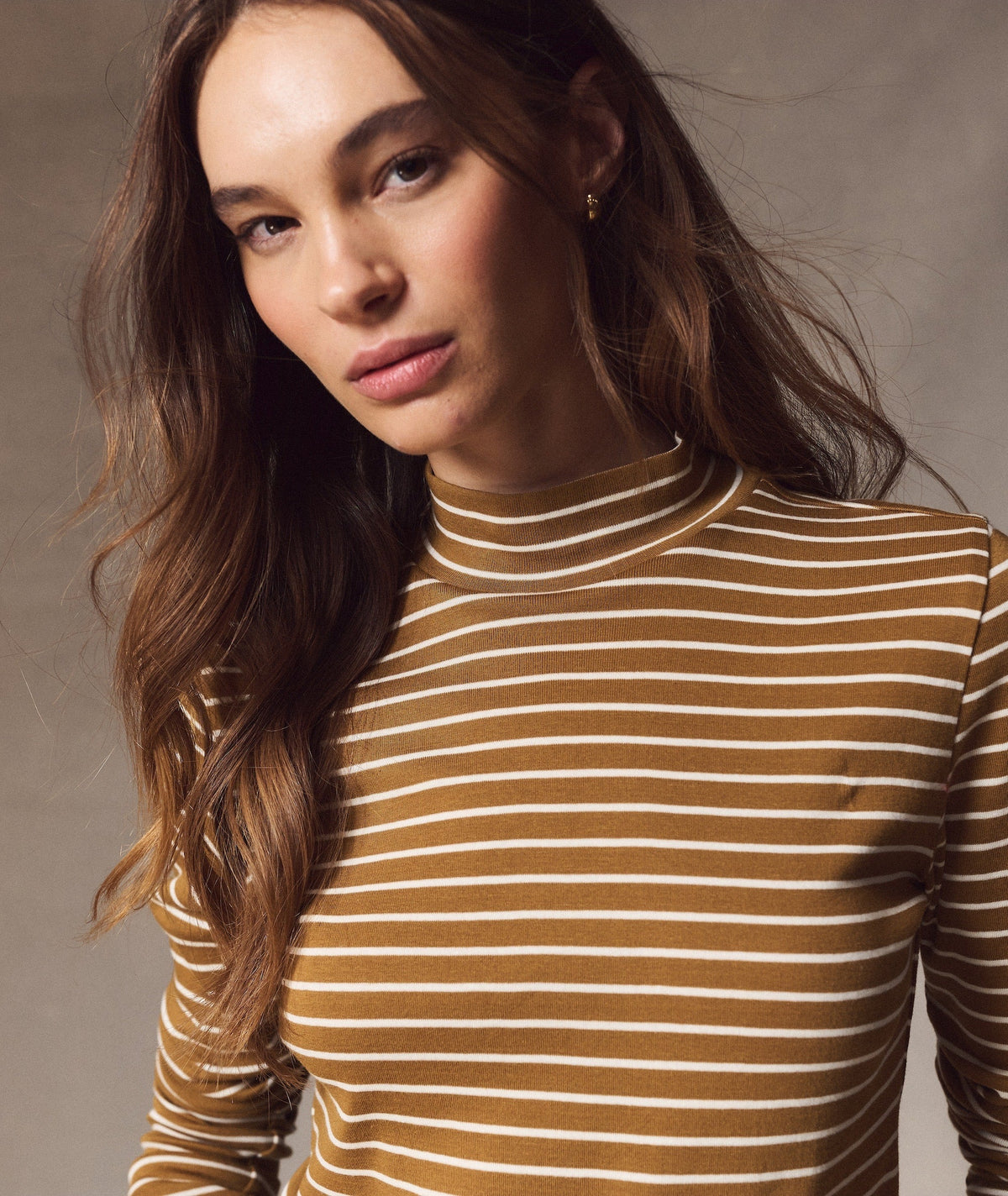 Mini Rib Mock Neck