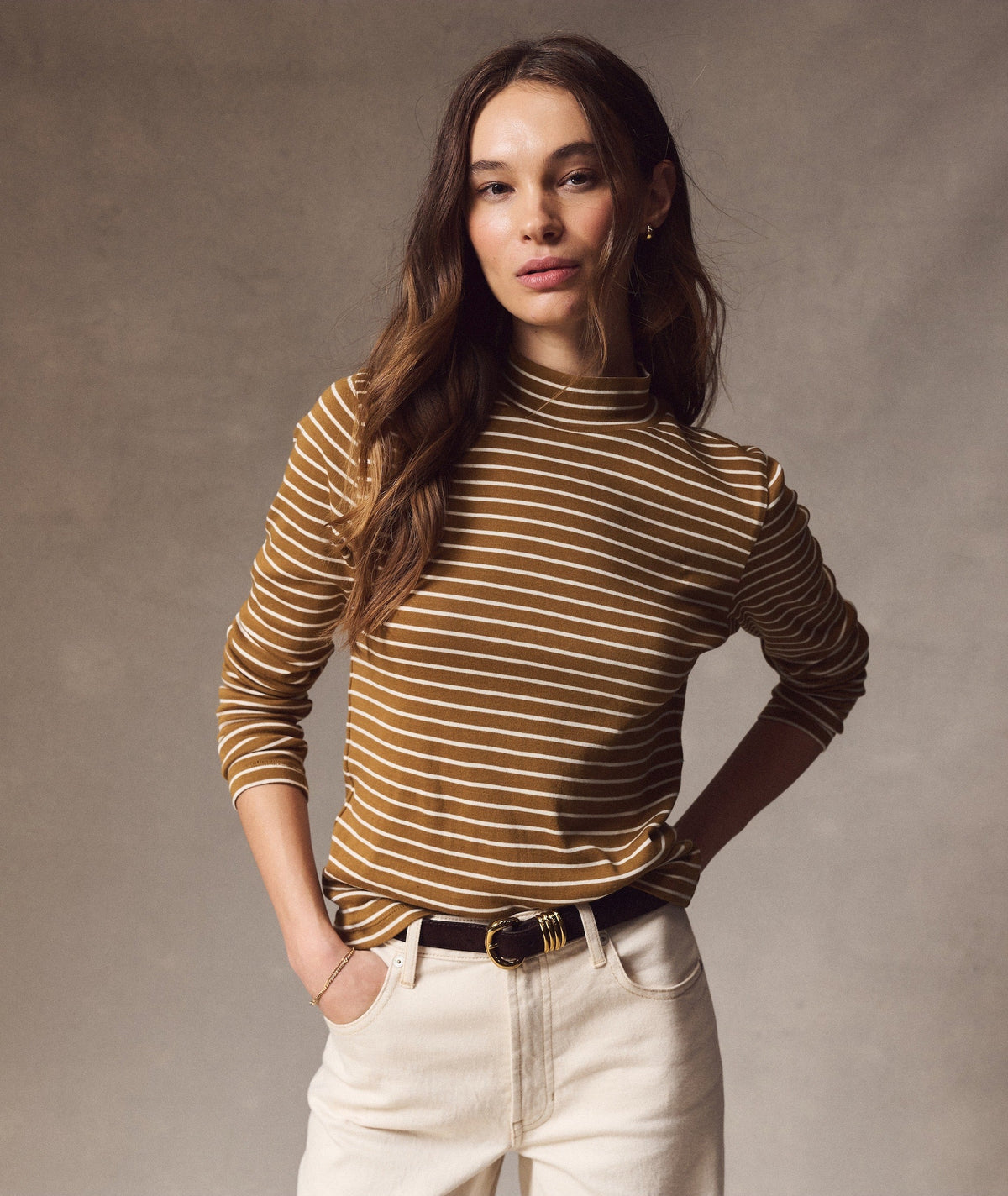Mini Rib Mock Neck