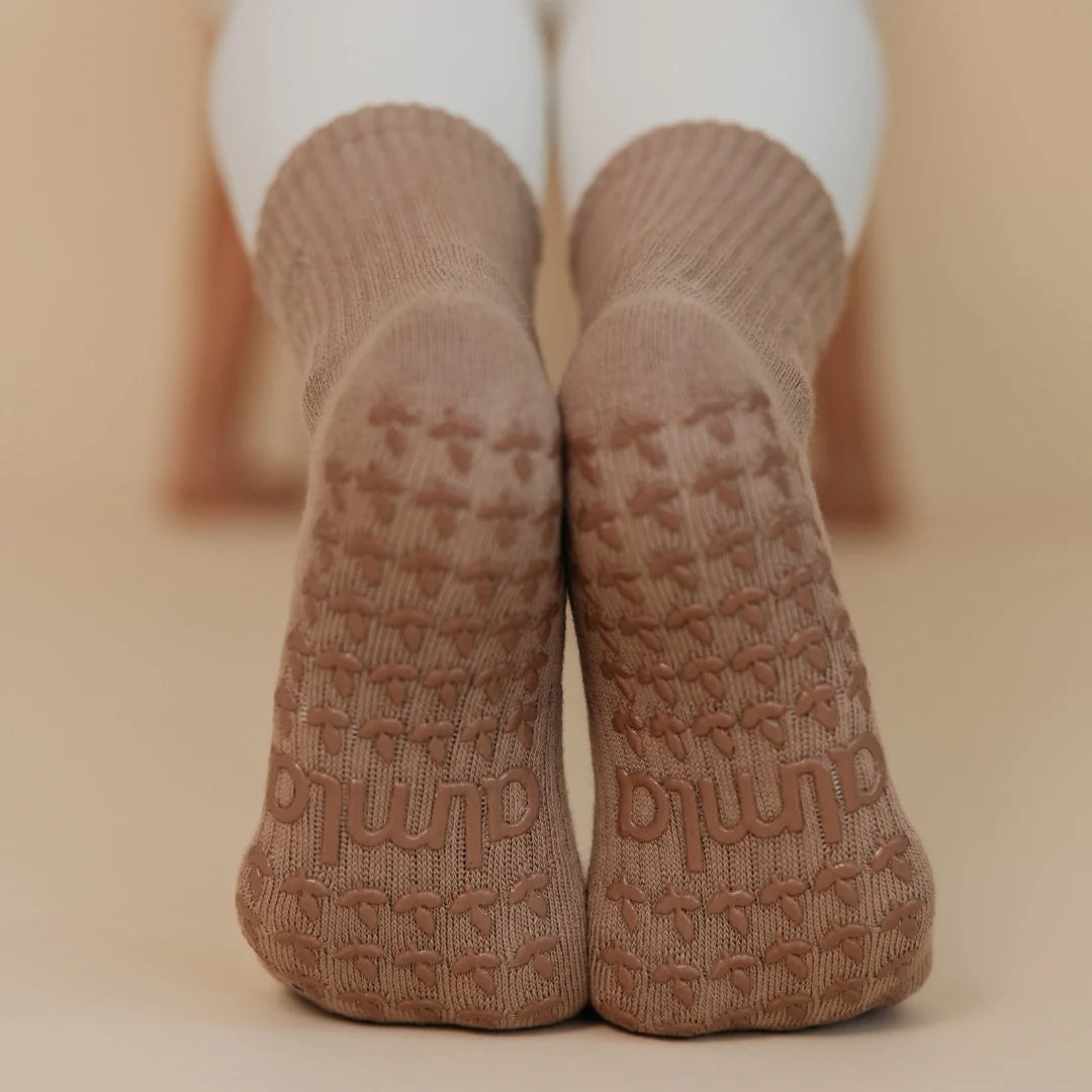 The Mocha Grip Sock