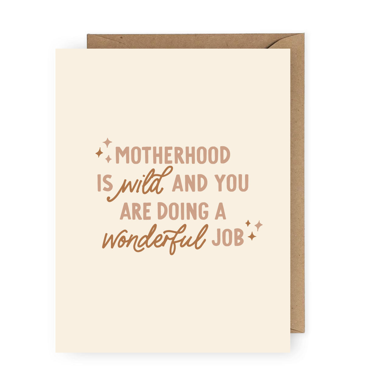 Motherhood is a Wild Ride Greeting Card