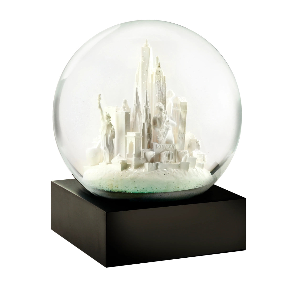 NYC White Snow Globe