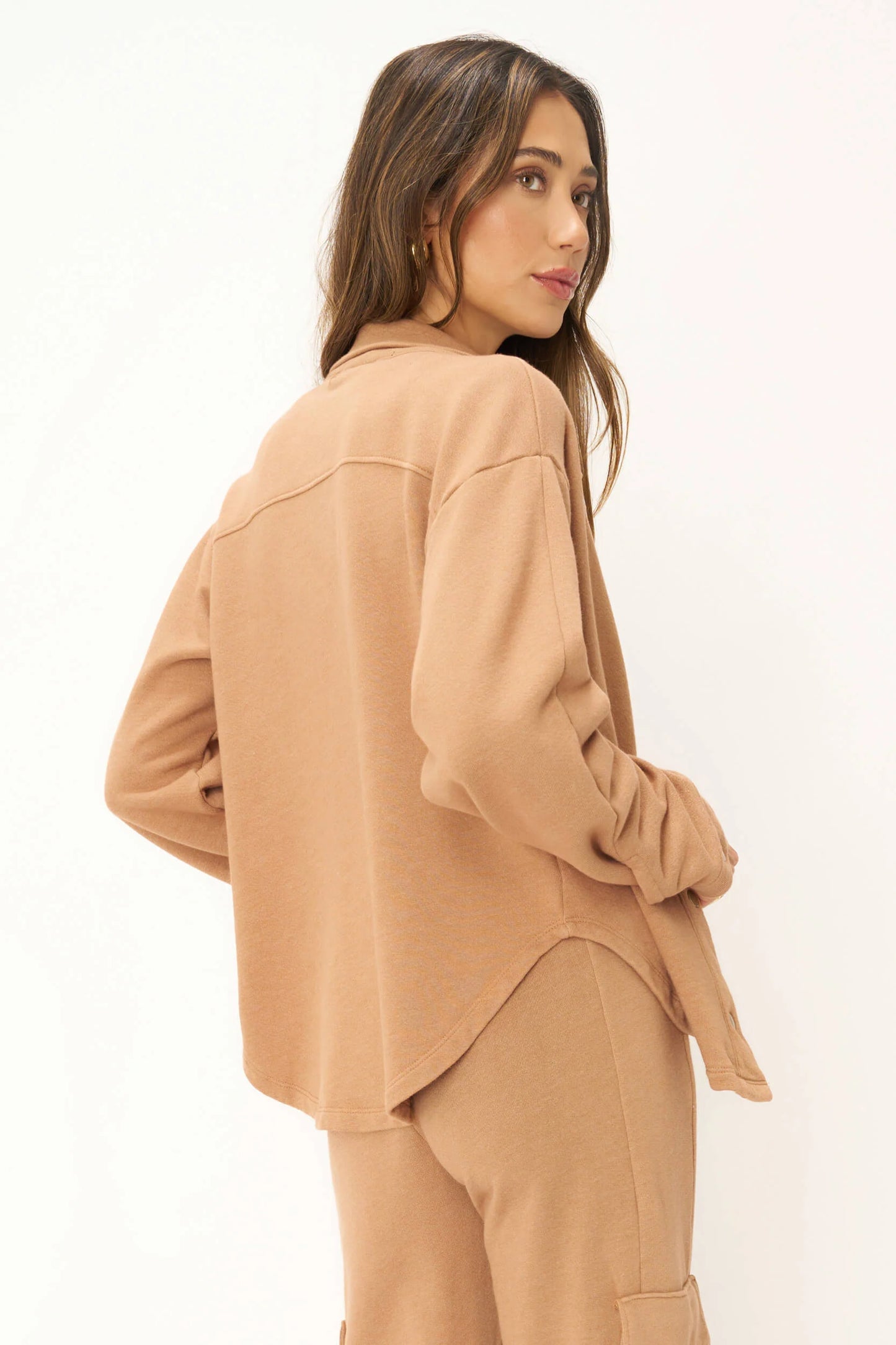 FINAL SALE- Nydia Snap Front Collared Jacket